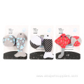 Three different plush fish ball cat toys set